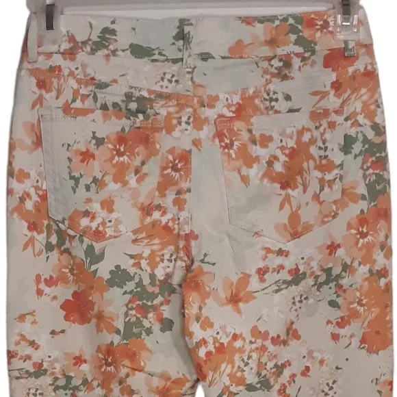 📤Slimming skinny ankle floral jeans, Bristol - Picture 7 of 11